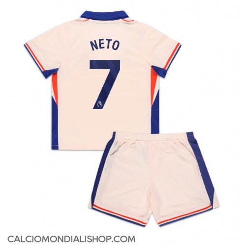 Maglie da calcio Chelsea Pedro Neto #7 Seconda Maglia Bambino 2024-25 Manica Corta (+ Pantaloni corti)